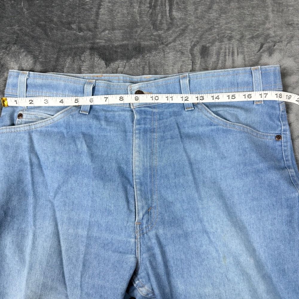 Vintage Levis 517 Orange Tab Jeans Mens 38x29 Light Wash Bootcut Made in USA - Picture 5 of 11